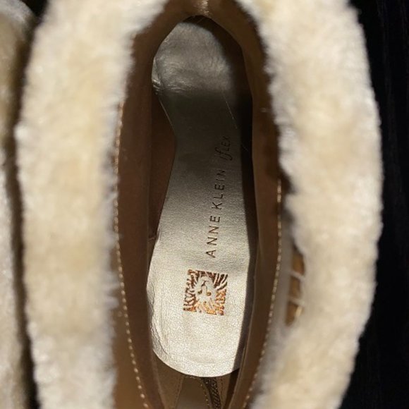 Chic & Comfy Anne Klein fleece cuffed ankle boots - Picture 6 of 9
